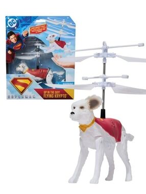Superman Up in the sky Flying Krypto 7.5 Inches